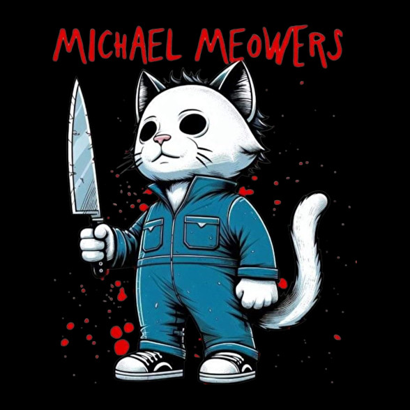 Michael MEOWers-Kitűző, hűtőmágnes