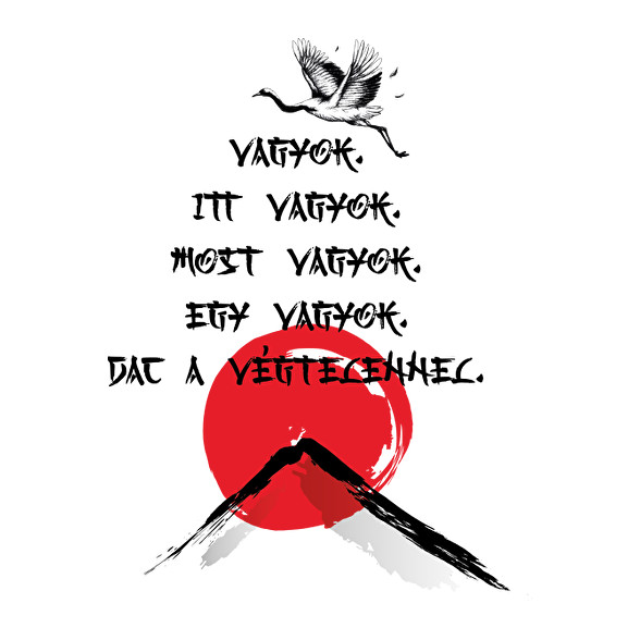 Vagyok - Haiku-Kitűző, hűtőmágnes