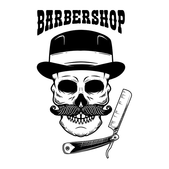 Barbershop - Bajuszos-Kitűző, hűtőmágnes