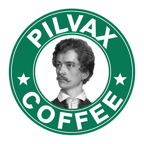 Pilvax Coffee - parody-Kitűző, hűtőmágnes