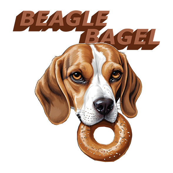 beagle bagel-Kitűző, hűtőmágnes