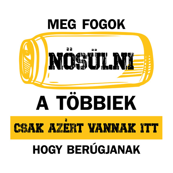 Meg fogok nősülni - Sörösdoboz - Fehér-Kitűző, hűtőmágnes