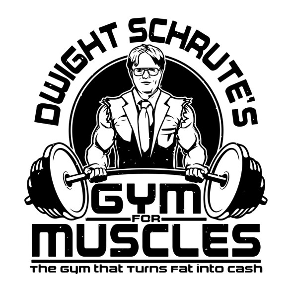 Dwight Schrute's Gym-Kitűző, hűtőmágnes