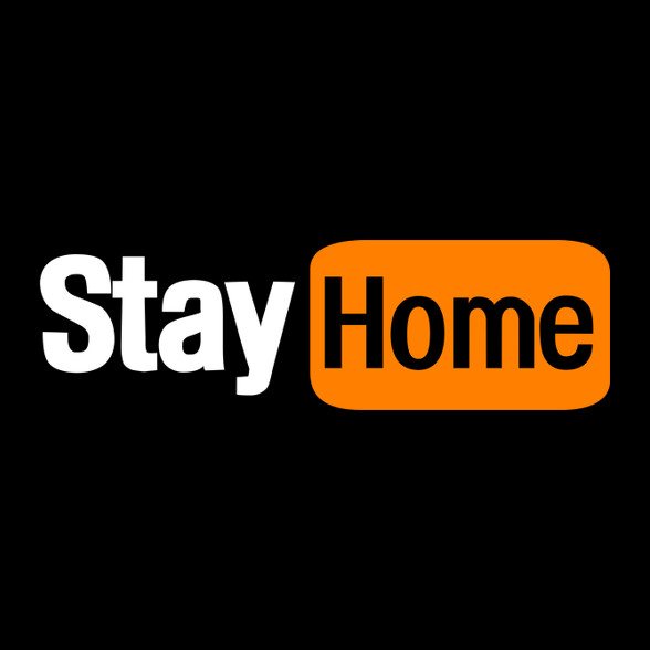 Stay home-Kitűző, hűtőmágnes