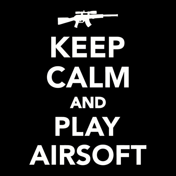 Keep calm and airsoft!-Kitűző, hűtőmágnes