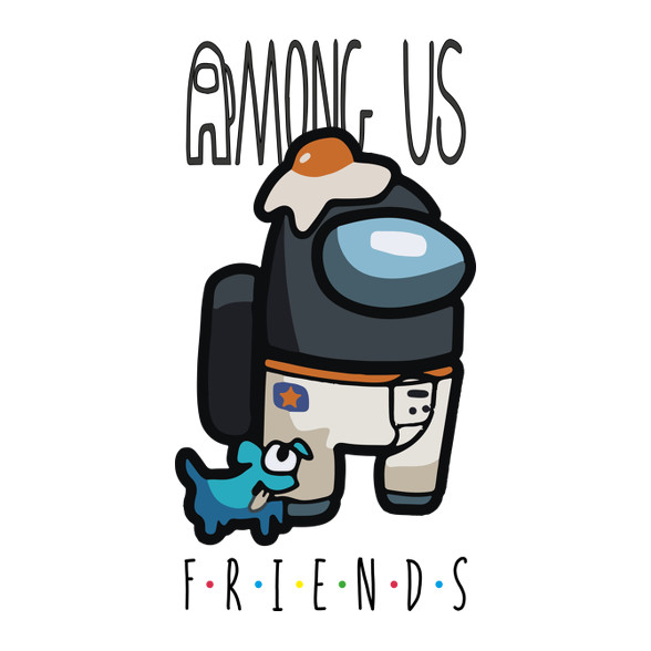 Among us friends-Kitűző, hűtőmágnes