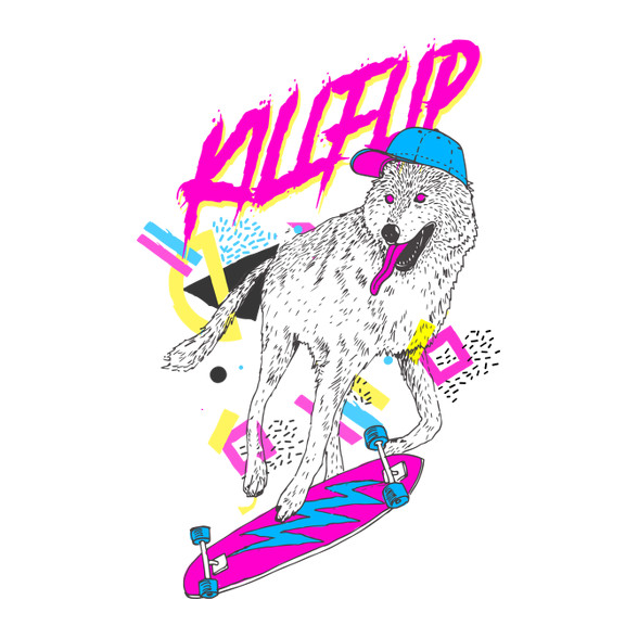 Kickflip wolf-Kötény