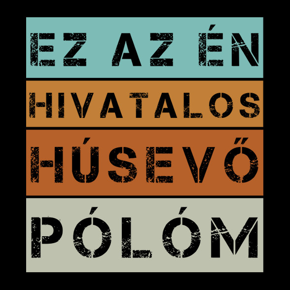 Hivatalos húsevő póló-Kötény