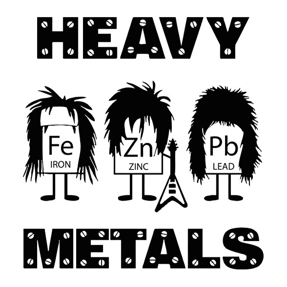 Heavy metals - vegyjelek-Kötény