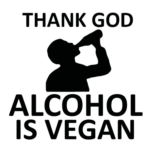 Alcohol is vegan-Kötény