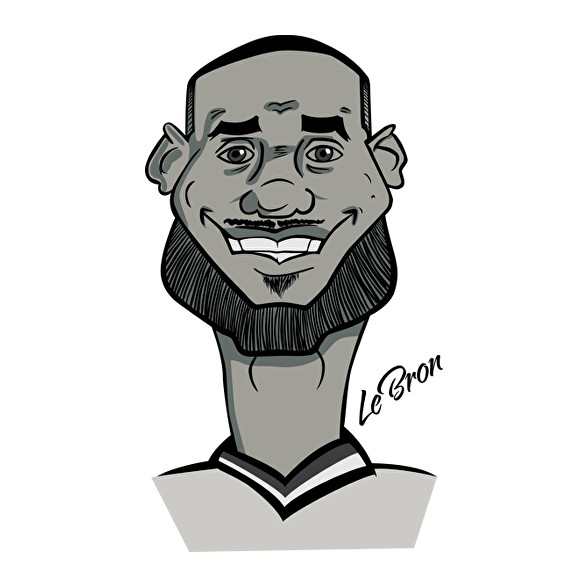 LeBron caricature-Kötény