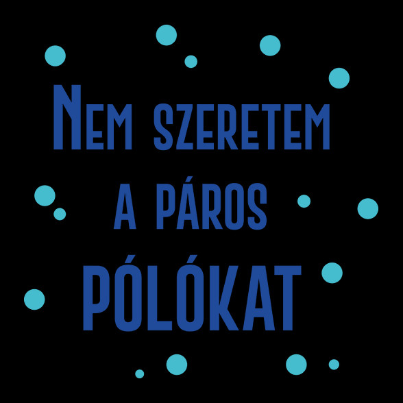 Páros póló (nem) szeretem - Férfi-Kötény