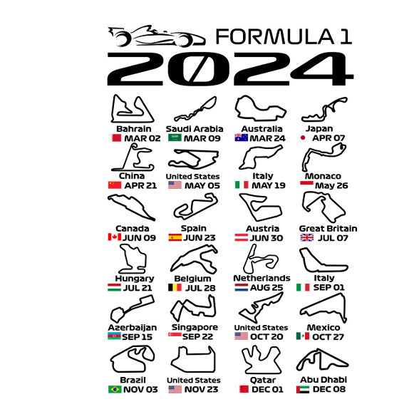 Formula 1 2024 F-Vászonkép