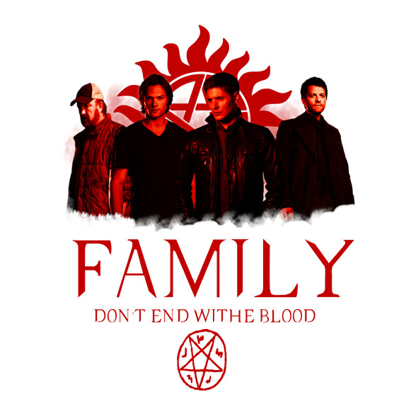 SUPERNATURAL FAMILY RED-Vászonkép