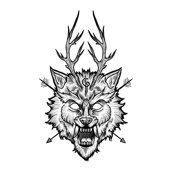 Demon Wolf-Vászonkép