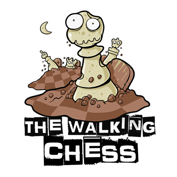 Sakk zombie - the walking chess-Vászonkép