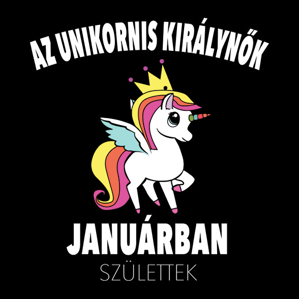 Unikornis királynők januárban születtek (MAGYAR)-Vászonkép