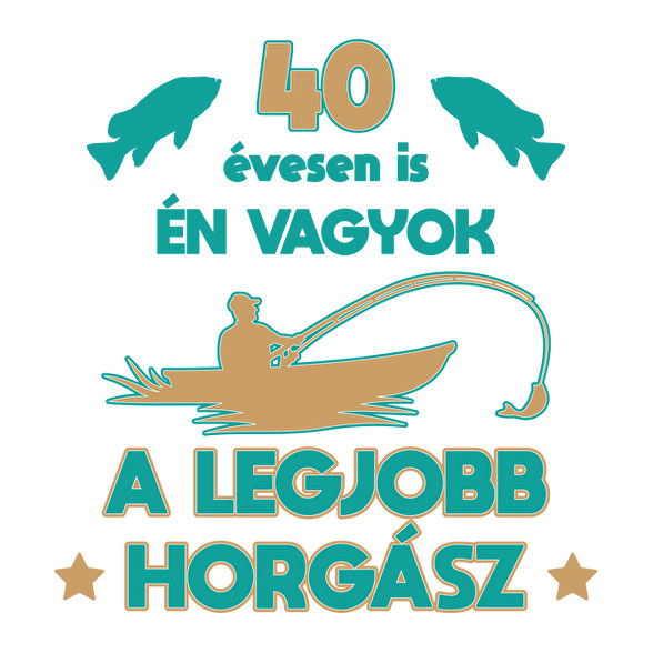 Legjobb horgász - egyedi számmal-Oversized póló