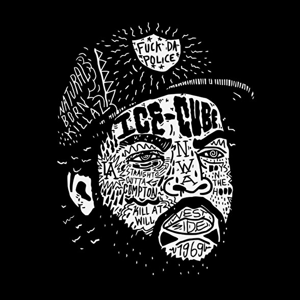 Ice-cube-Oversized póló