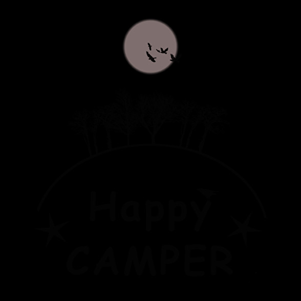 HAPPY CAMPER FF-Oversized póló