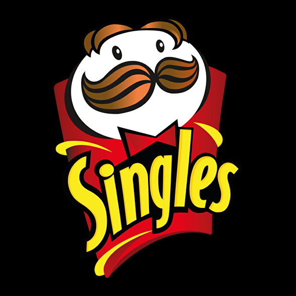 Singles - szinglik - Pringles paródia-Oversized póló