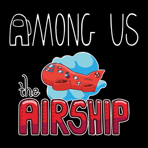 Among us airship-Oversized póló