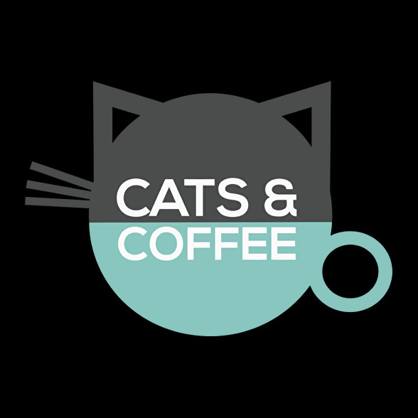 Cats & Coffee-Oversized póló