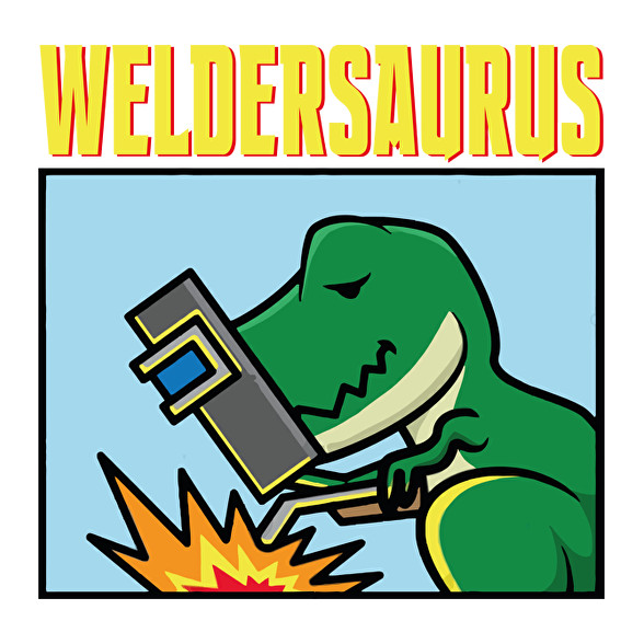 Weldersaurus-Oversized póló