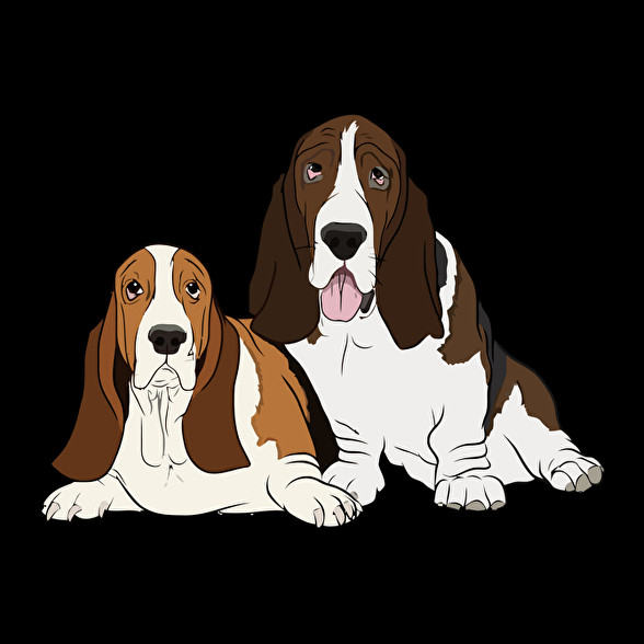 Basset hound-Oversized póló