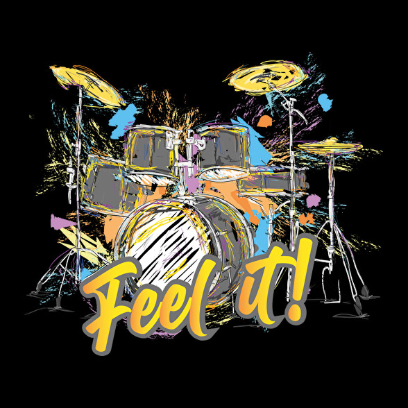 Feel it! - Dobolós-Oversized póló