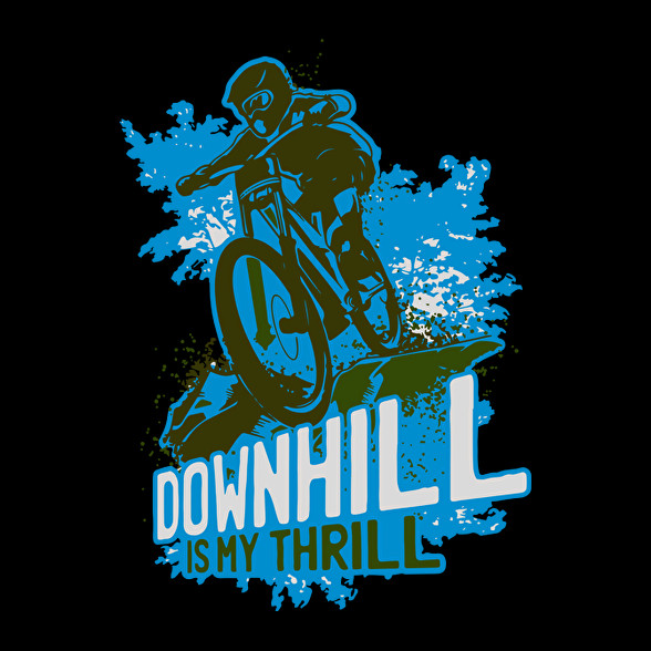 Downhill kék -Oversized póló