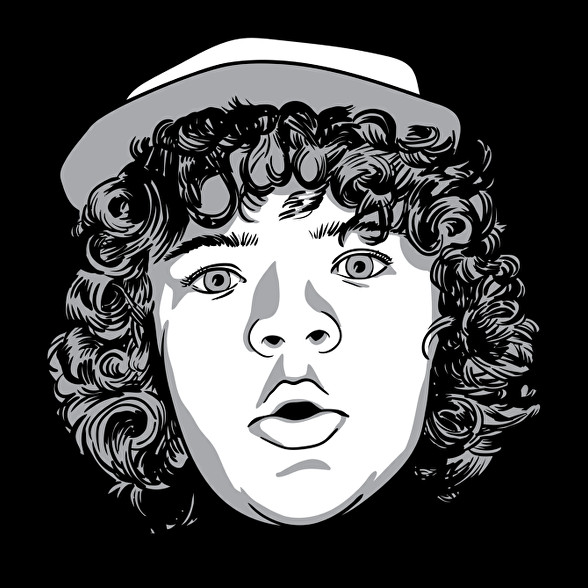 Stranger Things Dustin-Oversized póló