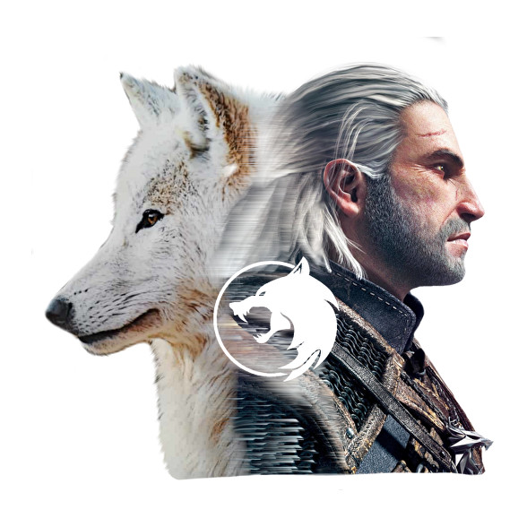 Witcher - fehér farkas-Oversized póló