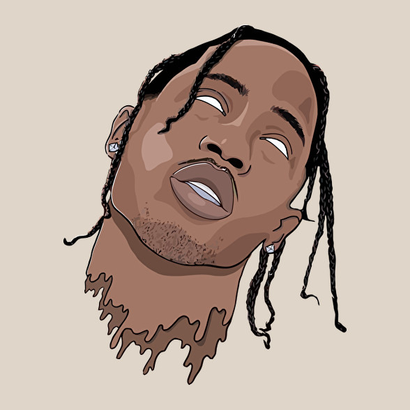 Travis Scott önkívület-Oversized kapucnis pulóver