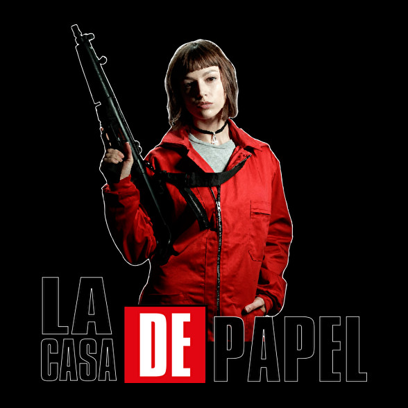 La casa de papel art-Oversized kapucnis pulóver