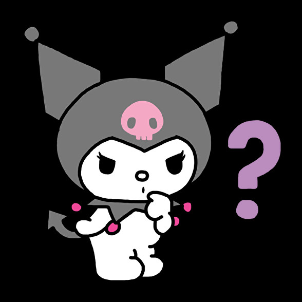 Kuromi Sanrio-Oversized kapucnis pulóver