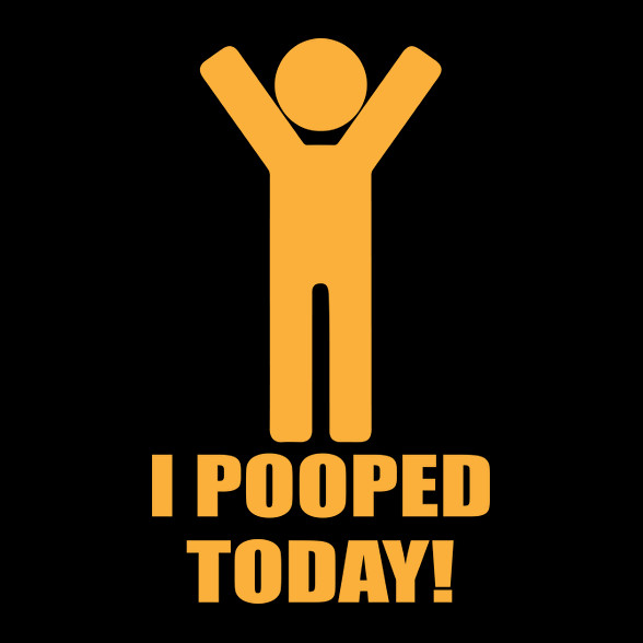 I pooped today!-Oversized kapucnis pulóver