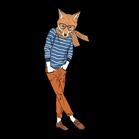 Fashion Fox-Oversized kapucnis pulóver