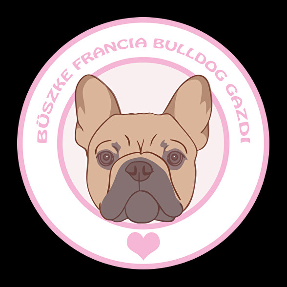 Büszke gazdi: Francia bulldog-Oversized kapucnis pulóver