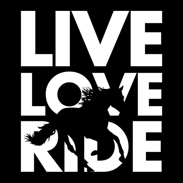 Live Love Ride-Oversized kapucnis pulóver