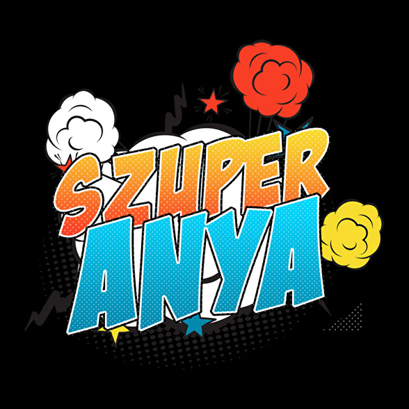 Szuper Anya-Oversized kapucnis pulóver