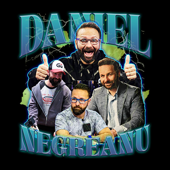 Daniel Negreanu - póker-Oversized kapucnis pulóver