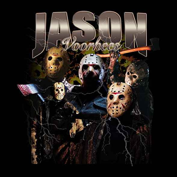 Jason Voorhees-Oversized kapucnis pulóver