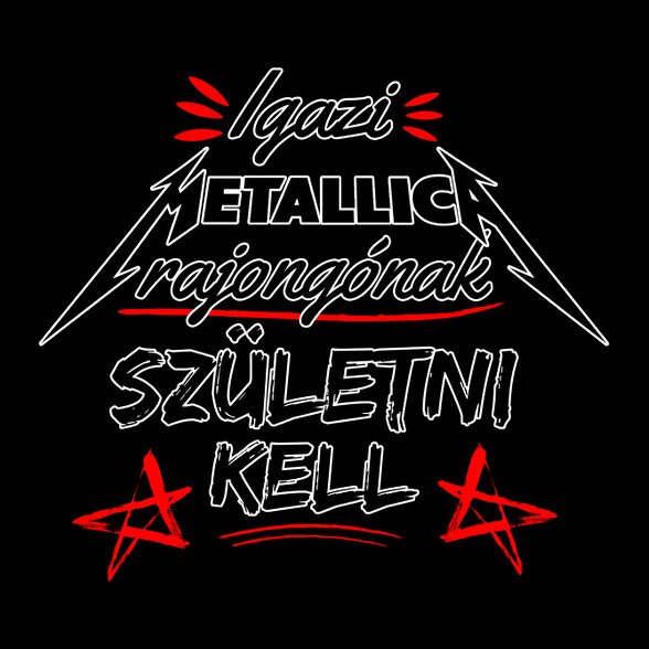 Metallica rajongók-Oversized kapucnis pulóver