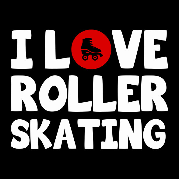 I love roller skating-Oversized kapucnis pulóver