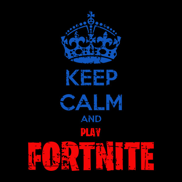 Keep Calm Fortnite-Oversized kapucnis pulóver