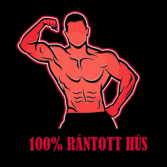 100% rántotthús-Oversized kapucnis pulóver