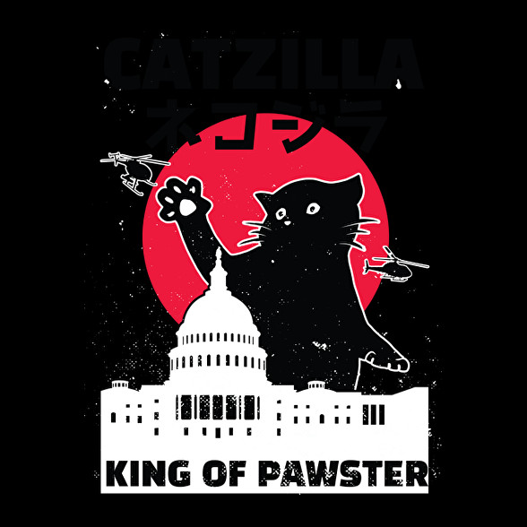 Catzilla-Oversized kapucnis pulóver