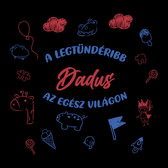 Legtündéribb dadus-Oversized kapucnis pulóver