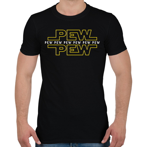 Pew Pew Pew lézer-Férfi póló